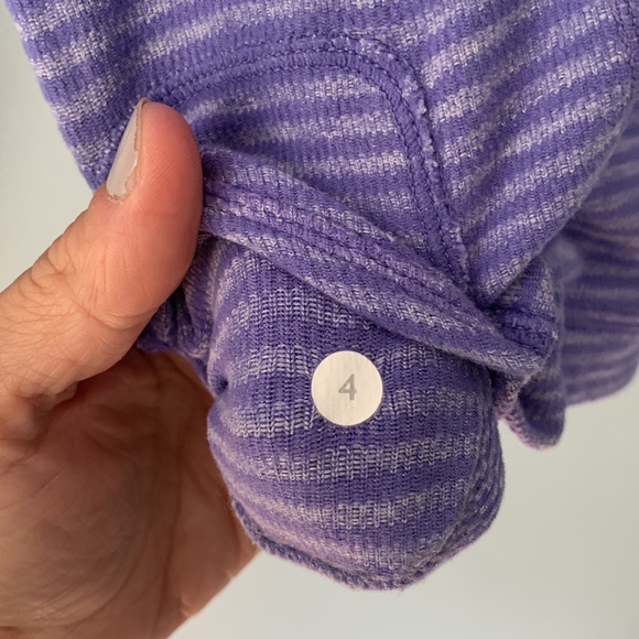 Lululemon striped purple cold weather top - Picture 3 of 3